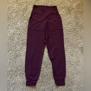 Lululemon High Rise Align Joggers (Burgundy)